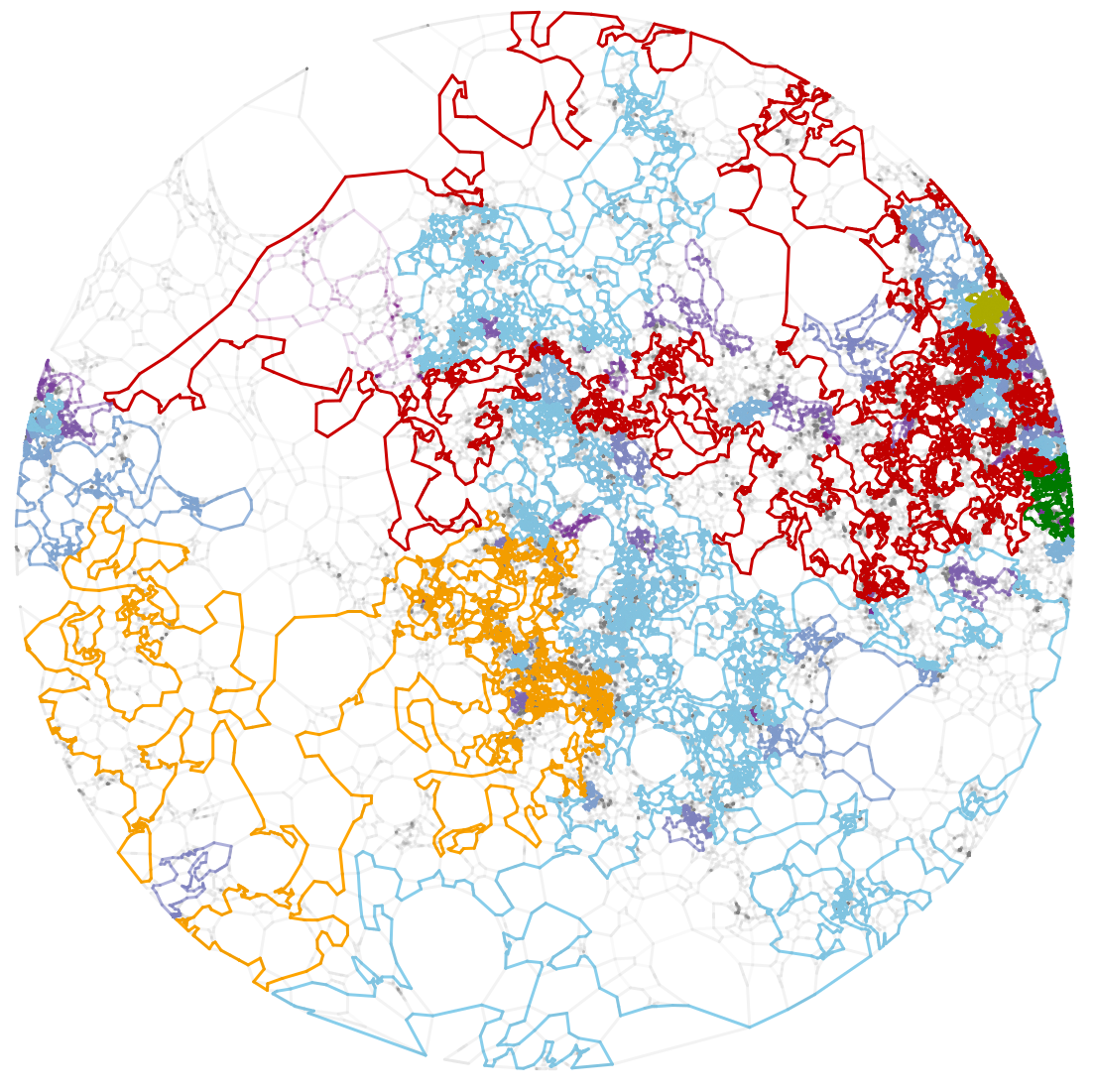 Uniform meandric system